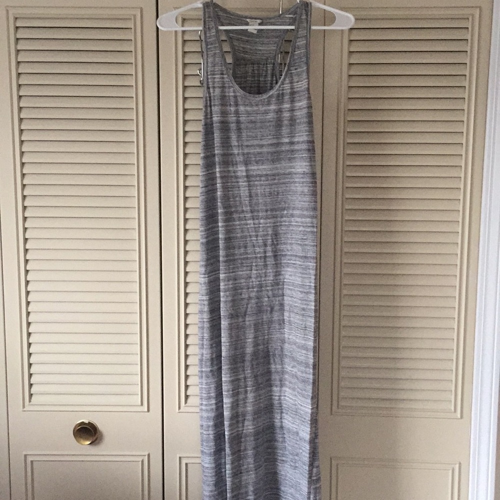 Grey razorback maxi dress